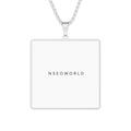 Custom Square Photo Pendant — Personalized Photo Necklace in Silver or Gold