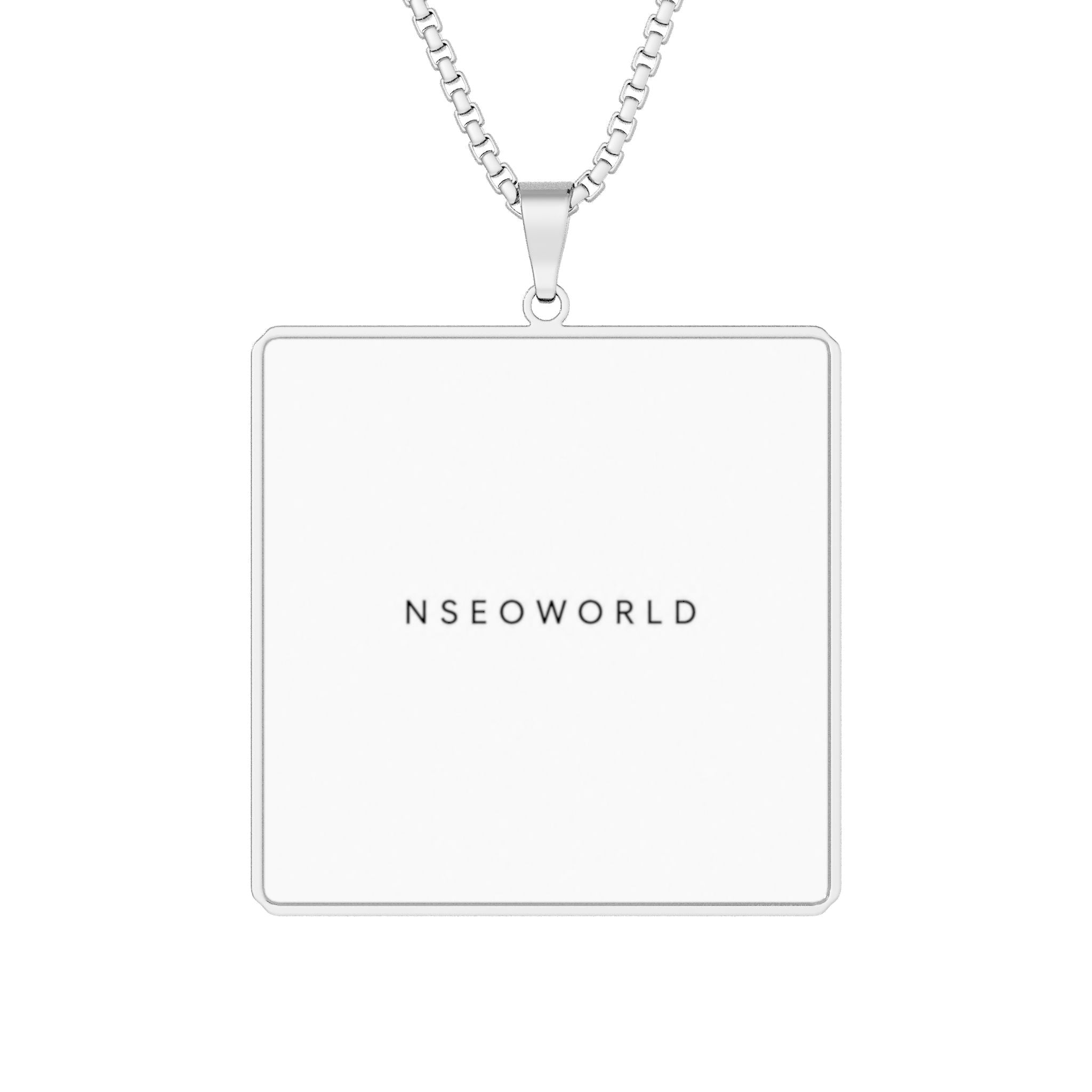 Custom Square Photo Pendant — Personalized Photo Necklace in Silver or Gold