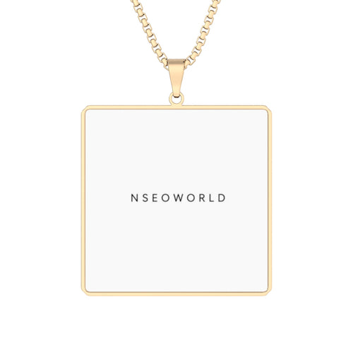 Custom Square Photo Pendant — Personalized Photo Necklace in Silver or Gold